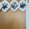 Fische Sternzeichen - Stickdatei bei Michis Textilatelier