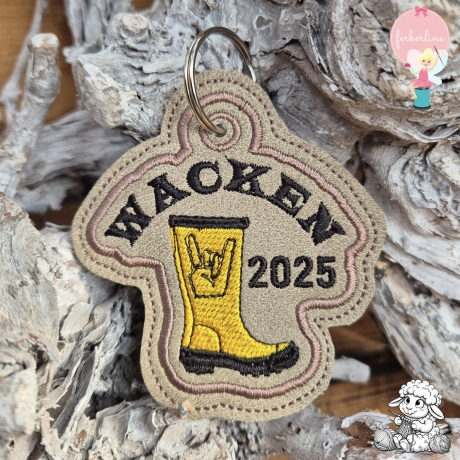 Ferberline Stickdatei ITH Anhänger Set Wacken 2025