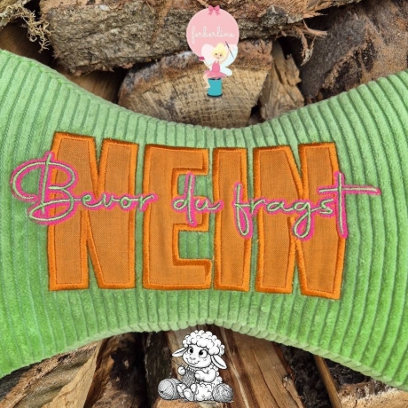 Ferberline Stickdatei Applikation NEIN ab 9x18