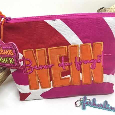 Ferberline Stickdatei Applikation NEIN ab 9x18