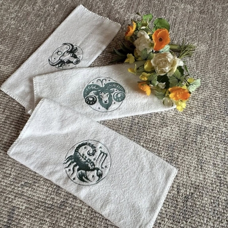 Fische Sternzeichen - Stickdatei bei Michis Textilatelier
