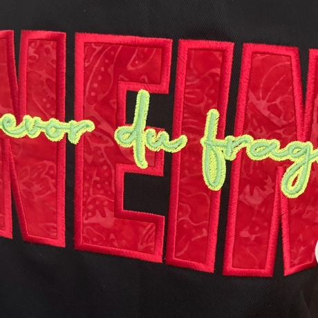 Ferberline Stickdatei Applikation NEIN ab 9x18