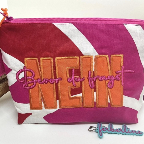 Ferberline Stickdatei Applikation NEIN ab 9x18