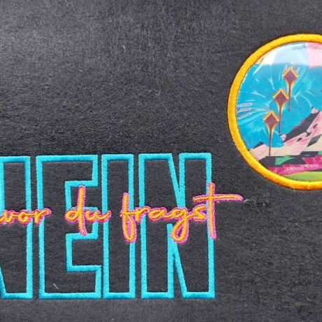 Ferberline Stickdatei Applikation NEIN ab 9x18