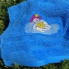 Badefrau mit Schwimmreifen Stickdatei mit Applikation