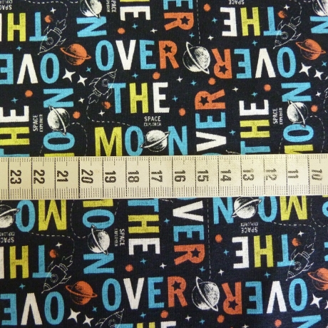 Jersey Schrift schwarz