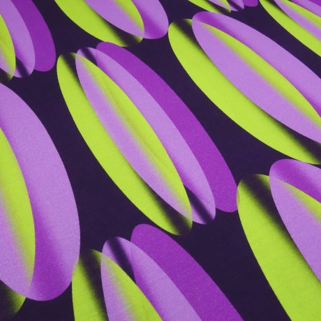 Stoff Viskose Jersey geometrische Muster flieder lila grün