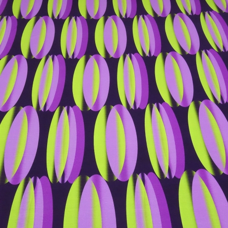 Stoff Viskose Jersey geometrische Muster flieder lila grün