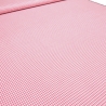 Stoff Baumwolle 2 mm Zefir Karo rosa weiß kariert Kleiderstoff