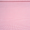Stoff Baumwolle 2 mm Zefir Karo rosa weiß kariert Kleiderstoff
