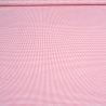 Stoff Baumwolle 2 mm Zefir Karo rosa weiß kariert Kleiderstoff