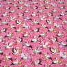 Stoff Baumwolle Jersey Storche Babys Panda Katze Zebra pink rosa