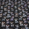 Stoff Baumwolle French Terry Cute Zebras schwarz grau weiß bunt 