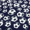 Stoff Baumwolle Jersey Fußball Fußbälle Bälle blau weiß schwarz