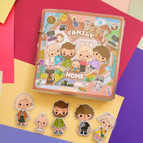 Toca Boca Familienhaus, Spielbuch, Handmade, Busybook, Spiel