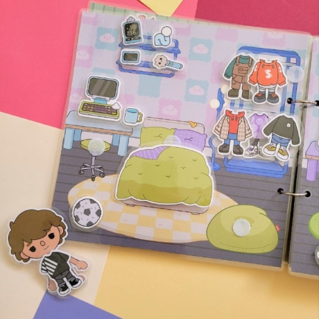 Toca Boca Familienhaus, Spielbuch, Handmade, Busybook, Spiel