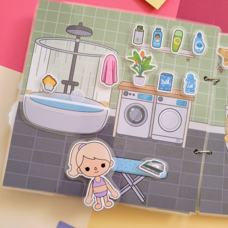 Toca Boca Familienhaus, Spielbuch, Handmade, Busybook, Spiel