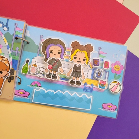 Toca Boca Life, Wochenende, Spielbuch, Handmade, Busybook, Spiel