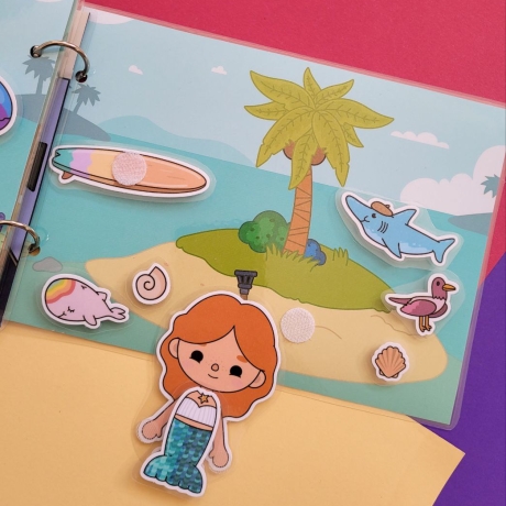 Toca Boca Life, Urlaub, Spielbuch, Handmade, Busybook, Spiel