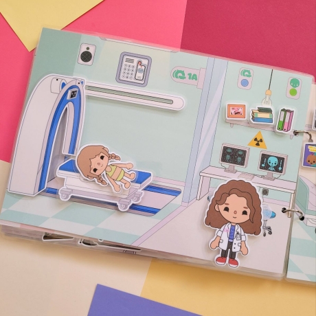 Toca Boca Krankenhaus, Spielbuch, Handmade, Busybook, Spiel