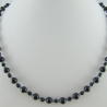 Kette Perlen Onyx Schwarz (538)