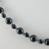 Kette Perlen Onyx Schwarz (538)