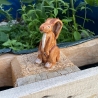 Ceramic bunny figurine  handmade
