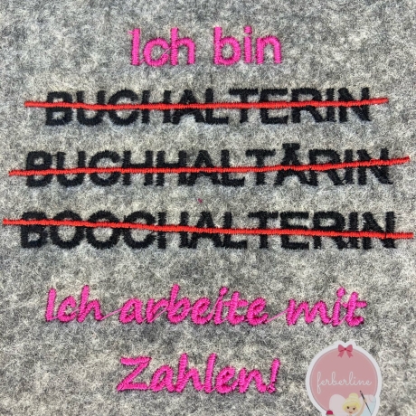 Ferberline Stickdatei Berufe raten 10x10 Paket 2