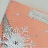 Weihnachtskarte frohe Weihnachten Festtag-Karte Rosa & silbern