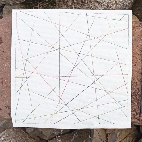 6x Füllmuster Linien neutral geometrisch Redwork Stickdatei