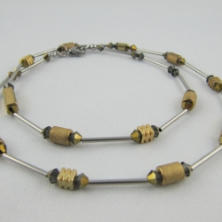 Kette Schwarz / Gold  (552)