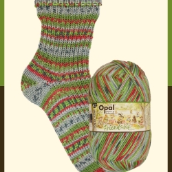 Opal Friendship, 6-fädige Sockenwolle, Farbe 11561