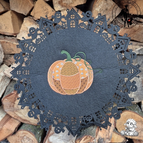 Kürbis Deko   -  Stickdatei bei Michis Textilatelier