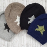 Beanie Star Gr. 55-58 dunkelblau/jadegrün