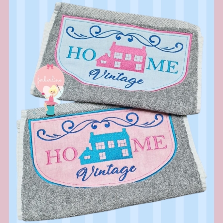 Ferberline Stickdatei Home Vintage ab 11x18cm