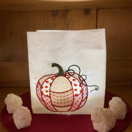 Kürbis Deko   -  Stickdatei bei Michis Textilatelier