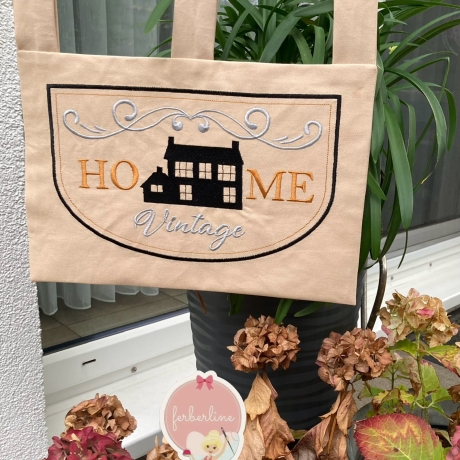 Ferberline Stickdatei Home Vintage ab 11x18cm