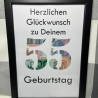 Geldgeschenk Bilderrahmen 55. Geburtstag personalisierbar DIN A4