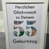 Geldgeschenk Bilderrahmen 55. Geburtstag personalisierbar DIN A4