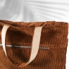 Einkaufstaschen/Cordbeutel/Cord Taschen/totebag/Stoffbeutel/braun