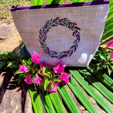 Lavendelkranz  - Stickdatei bei Michis Textilatelier