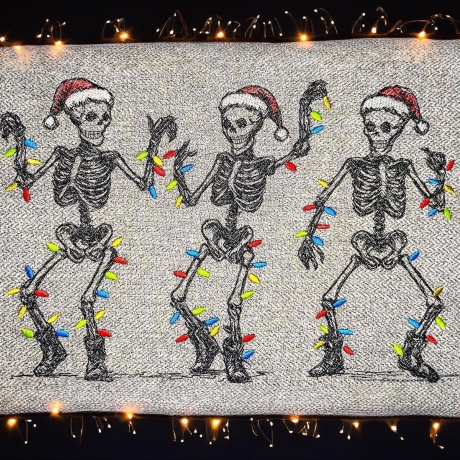 Ferberline Stickdatei Scribble Knochenkasper ab 13x18