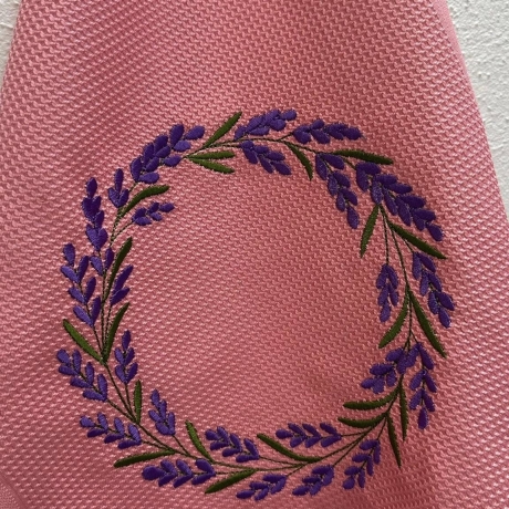 Lavendelkranz  - Stickdatei bei Michis Textilatelier