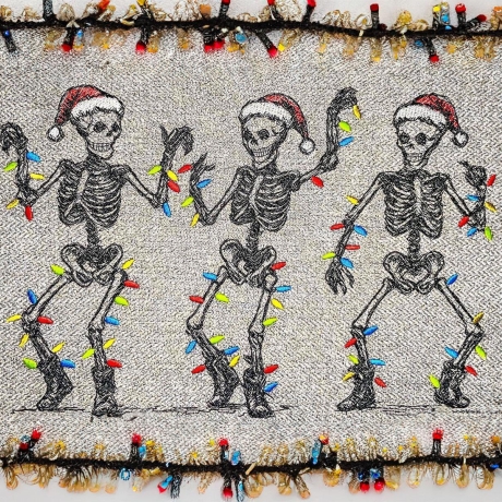 Ferberline Stickdatei Scribble Knochenkasper ab 13x18