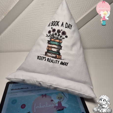 Ferberline Stickdatei Scribble A Book a Day ab 12x16