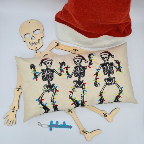 Ferberline Stickdatei Scribble Knochenkasper ab 13x18