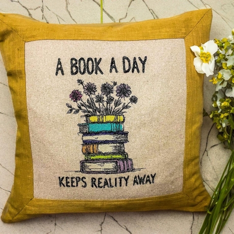 Ferberline Stickdatei Scribble A Book a Day ab 12x16