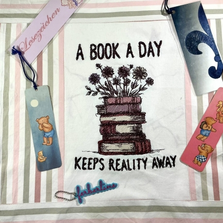 Ferberline Stickdatei Scribble A Book a Day ab 12x16