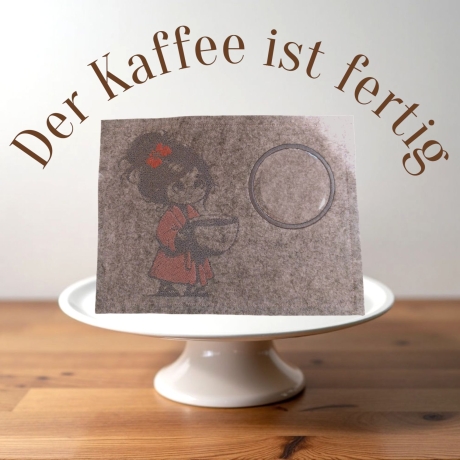 Ferberline Stickdatei Scribble Morgenkäffchen ab 13x18cm