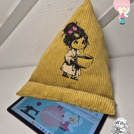 Ferberline Stickdatei Scribble Morgenkäffchen ab 13x18cm